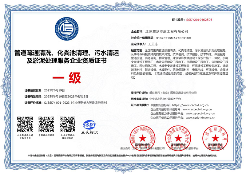 聚宝山企业资质证书